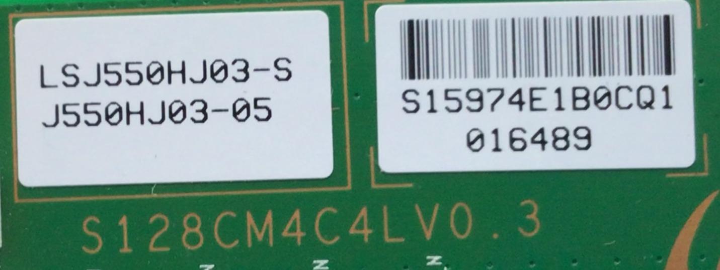 T-CON PARA TV SAMSUNG / NUMERO DE PARTE 15974E / LJ94-15974E / S128CM4C4LV0.3 / LSJ550HJ03-S / J550HJ03-05 / PANEL LTJ550HJ05-C / MODELOS UN55D6000 / UN55D6050 / UN55ES6150 / UN55D6300 / UN55D6000SHXZA / UN55D6000SFBZA / UN55D6000SFXZA H302 - Imagen 2